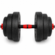 Гантели композитные Champion X-venum 2шт 40см 12.5 кг Черно-Красный - изображение 2