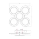Люстра LED RR-60 WH 60Вт, 3000-6400К, 300-5100 Лм, пульт ДУ (Белый, Светильник светодиодный, потолочный) - изображение 5