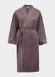 Женский велюровый халат на запах средней длины Giulia SOFT WINTER 7320/080 S Brown-mokko, коричневый, с поясом - изображение 11