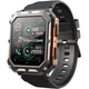 Смарт-часы LEMFO C20 Pro силиконовый ремешок Black Orange (16354) - зображення 1