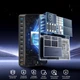 Сетевая зарядная станция ILEPO 1000W на 2 USB+8 Type-C мультизарядное устройство мощный блок питания Black (19340) - изображение 5