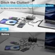 Сетевая зарядная станция ILEPO 500W на 2 USB+6 Type-C мультизарядное устройство мощный блок питания Black (19339) - изображение 7