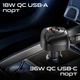 Автомобильное зарядное устройство Promate PowerDrive-RCI81, 81W, USB-C/Lightning кабель + USB-A/USB-C порти Black (powerdrive-rci81) - изображение 5