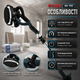 Шлифовальная машина для стен и потолка Boxer BX700 2200 Вт 225 мм 1700 об мин с LED подсветкой плавным пуском и подключением пылесоса для шлифования шпаклевки штукатурки и гипсокартона - изображение 4
