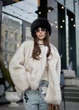 Шубка под песца в нежно-сером цвете - Classyme - L - Светло-серый - (24sh light grey) - изображение 2