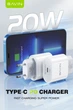 Сетевое зарядное устройство Bavin PC851Y-СС PD 20W Type-C + кабель Type-C/Type-C 60W White (C-PC851Y-CC WH) - изображение 2