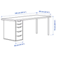 Письменный стол LAGKAPTEN/ALEX IKEA 894.321.71 черно-коричневый - изображение 3
