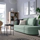 2-місний диван-ліжко, Вісле світло-сіро-зелений LINDAKRA IKEA - зображення 2
