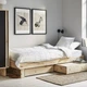 Розсувне ліжко з місцем для зберігання GLAMBERGET IKEA 605.648.45 сосна - зображення 3