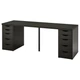 Стол LAGKAPTEN/ALEX IKEA 694.176.90 черно-коричневый - изображение 1