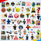 Стикеры Roblox 50 шт 6×6 см, Наклейки Роблокс для ноутбука, телефона и чемодана - изображение 2