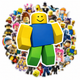 Стикеры Roblox 50 шт 6×6 см, Наклейки Роблокс для ноутбука, телефона и чемодана - изображение 3