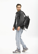 Элегантный комбинированный мужской рюкзак Sambag Zard X под ноутбук 16" из водоотталкивающей ткани для обучения черный - изображение 5
