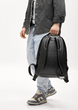 Элегантный комбинированный мужской рюкзак Sambag Zard X под ноутбук 16" из водоотталкивающей ткани для обучения черный - изображение 11