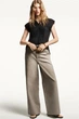 Блуза жіноча COS pleated v-neck top 1277290001 Eur 40 Чорний - изображение 6