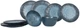 Набір обідніх тарілок круглих Gimex Tableware Stone Dark Blue 12 шт (6917100) (DAS303880) - зображення 1