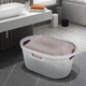 Корзина для белья пластиковая Curver Infinity 40 л (04755) Светло-серый - изображение 6
