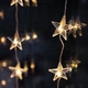 Подвесная гирлянда из звезд Lights4fun 1м x 1м - изображение 3