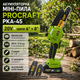 Аккумуляторная цепная пила Procraft PKA45 20V 2Ah с бесщеточным двигателем аккумулятором зарядным устройством шинами 6 и 8 дюймов и бесключевой натяжкой цепи - изображение 1