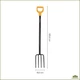 Садові вила Fiskars Solid для зручного догляду за садом - зображення 2