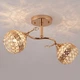 Люстра стельова Light House SR-19151/2 FG D500*H240 E27 золото - зображення 2