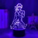 Акриловый 3D Светильник RGB фигурка Блич Ичиго Bleach Ichigo 18 см - изображение 1