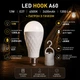 Светодиодная аккумуляторная лампа (LED) 12 Вт A60 E27 220 В 4500 К аккумулятор 2400mAH (лампа аварийная) - изображение 4