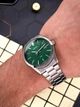 Мужские наручные часы Casio MTP-VD03D-3A1 серебристые с зеленым циферблатом - изображение 6