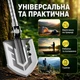 Універсальна туристична складна лопата-мультитул 10 в 1 розбірна в чохлі - зображення 4