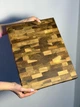 Торцевая разделочная доска из дуба 40x30x4 см, профессиональная кухонная деревянная доска с ножками ручной работы - изображение 7
