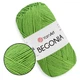 YarnArt Begonia, Зеленый №6332 - 100% мерсеризированный хлопок, турецкая летняя пряжа для вязания спицами и крючком, Ярн Арт Бегония, нити для вязания - изображение 1