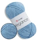 Пряжа YarnArt Elegance Голубой №107, хлопчатобумажная пряжа 50 г 130м с люрексом ЯрнАрт Элеганс - изображение 1
