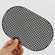 Пластикове дно овальне 20×12,5 см, чорне, канва денце для сумки, хендмейд основа для в'язання з комірками - зображення 2