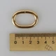 Овальная рамка несварная, 3.5×2.5 см, бронза — фурнитура для сумок, ремней, рюкзаков, ручной работы - изображение 3