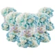 Упаковка Alize Puffy Color, №6461, 5шт - плюшевая пряжа с готовыми петлями для вязания руками 100г / 9 м – для пледов, аксессуаров - изображение 1