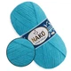 Nako Mohair Delicate, Бірюзовий №6134 - пряжа Мохер Делікат 100 г/500 м, 85% акрил, 10% вовна, 5% мохер, тонка, для шалей, светрів і кардиганів - зображення 1