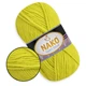 Nako Sport Wool, Лайм №13872, полушерстяная пряжа, 100 г / 120 м, 25% шерсть / 75% акрил, для снудов, шапок, кардиганов - изображение 1