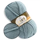 Nako Superlambs Special, Джинс №13876, полушерстяная пряжа, 100 г / 200 м, 49% шерсть / 51% акрил, для свитеров, шапок, шарфов - изображение 1