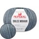 Mondial Dolce Mohair, Серо-голубой №860 - итальянская пряжа с мохером, 50 г / 150 м, 60% кид мохер, 40% акрил, для свитеров, кардиганов, палантинов - изображение 1
