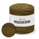 YarnArt Maccheroni, Оливковий - вторинна трикотажна стрічкова пряжа, 90% бавовна, для килимків, декору, хендмейду (Маччероні) - зображення 1