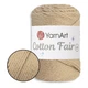 YarnArt Cotton Fair 4/4, Бежевый №5512- хлопковая пряжа для вязания спицами и крючком, 50 г/80 м, 100% хлопок - изображение 1
