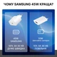 Сетевое зарядное устройство Samsung Charger 45W USB-C (EP-TA845 / EP-T4510) White - изображение 7