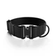 Біотановий бойовий широкий нашийник для собак BullyBillows Billowthane Combat Collar 5 cm M: 50 мм, ОШ 35-48 см Чорний - зображення 1