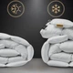 Одеяло пуховое 100% пух Premium class №1501 Ferrero White (Деми) 140*205 - изображение 4