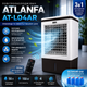Кліматичний охолоджувач повітря ATLANTA AT-L04AR 50 л випарний охолоджувач зволожувач очищувач вентилятор підлоговий мобільний з пультом ДК акумуляторами холоду 150 Вт для дому офісу магазину складу квартири дачі - изображение 1
