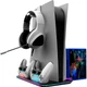 Багатофункціональна охолоджуюча підставка для PS5 Canyon CS-5 RGB Charge Black (CND-CSPS5B) UA - изображение 3