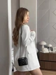 Женский классический костюм пиджак+юбка-шорты белого цвета 39120 44/46 - изображение 5