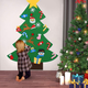 Детская елка с игрушками из фетра на стену 95 х 70см Chrismas Free - изображение 2