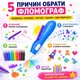 Флограф электрический с трафаретами и маркерами для детей детский набор для творчества, рисования и раскрашивания аэрограф - изображение 9
