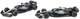 Zestaw automodeli Bburago Formula Mercedes AMG F1 1:43 38201 2 szt Czarno-turkusowy (4893993021239) - obraz 1